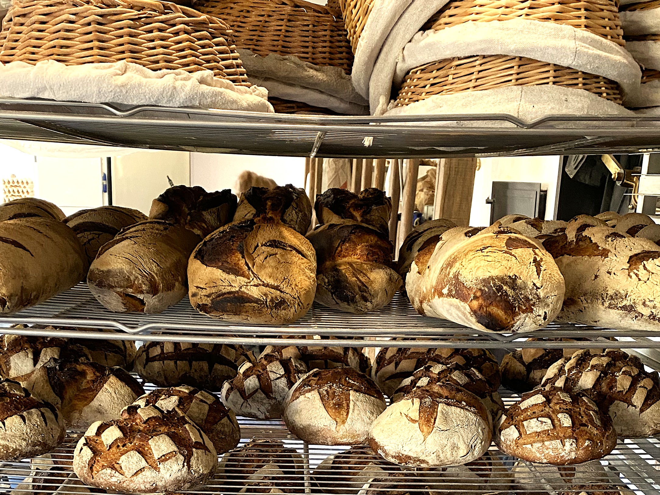 Bannetons de pain au levain